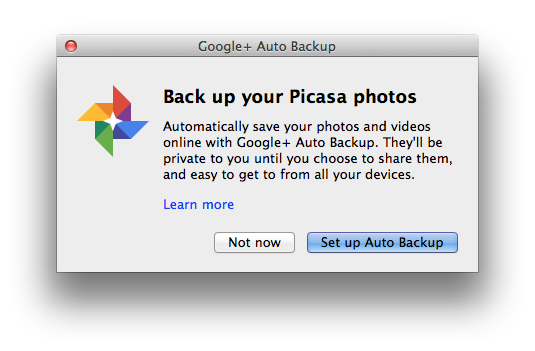 google backup app for mac